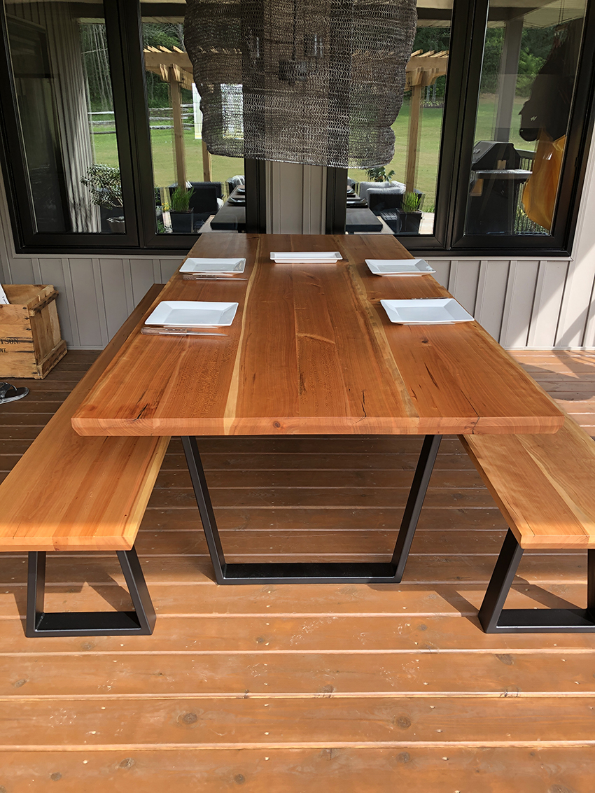 Keith Watson Wood Artisan Deck Table